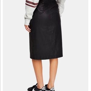 Wrapped Up Faux Leather Skirt Brand New